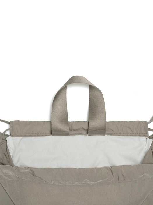 DRAWSTRING BACKPACK - GRAYISH BROWN