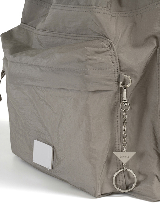 DRAWSTRING BACKPACK - GRAYISH BROWN