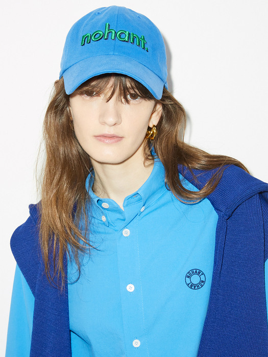 LOGO EMBROIDERY BALL CAP BLUE