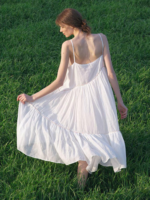Paper Cozy Sleeveless Long Dress