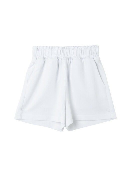 [Italy Fabric]White Short Pants
