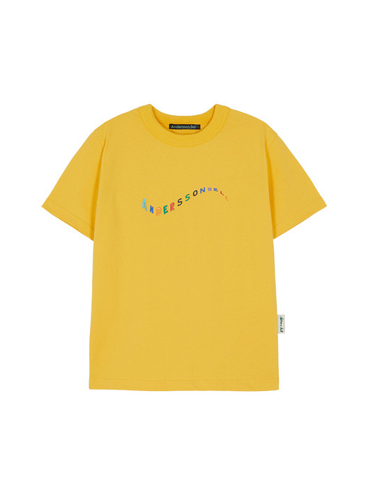 (ESSENTIAL) (WOMEN) RAINBOW FLOW T-SHIRTS atb697w(YELLOW)