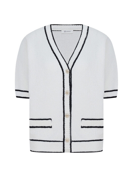 [단독]Boucle Half Cardigan-Ivory