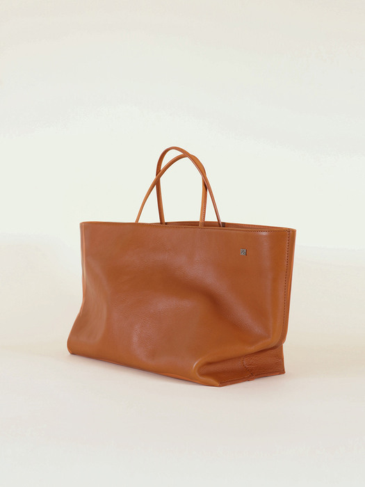  Leather Shopper Bag Tan