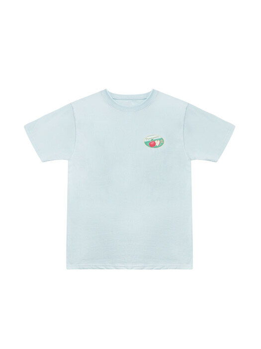 Fruit Market T-shirt_Apple_White & Skyblue