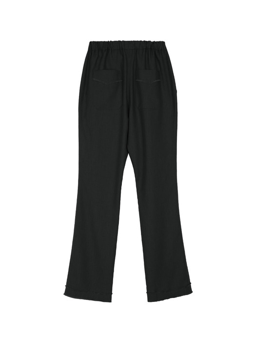 Cowboy tassel bootscut pants - Black