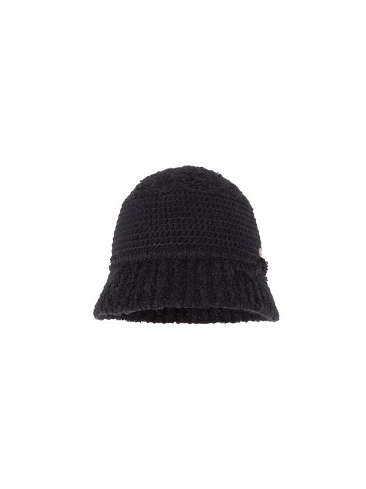 Knitting Bucket Hat - Black