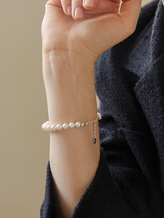 DM Swarovski Pearl 925 Silver Bracelet