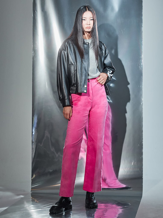 Corduroy Slim Bootscut Pants  Pink (KE2921M02X)
