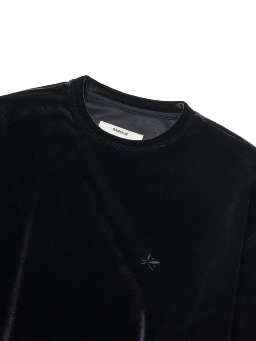 Velour Sweatshirts Black