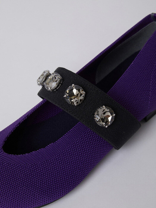 [SB X NODO KNITS] Jewelry e-band knit flat(purple)_DG1DA22602PUR