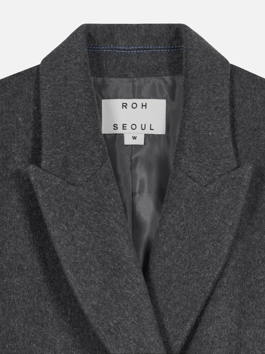 Wool Double Coat Gray