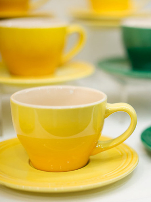카푸치노 컵 & 받침 (색상선택)