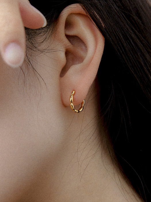 Frank gold earring