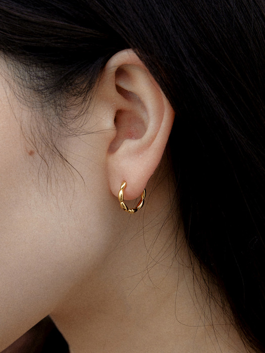 Frank gold earring