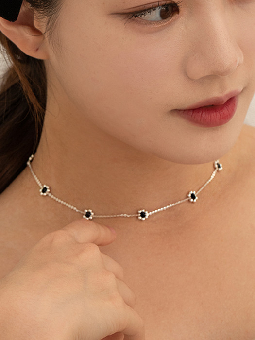 [Silver925] Silver Flower Necklace