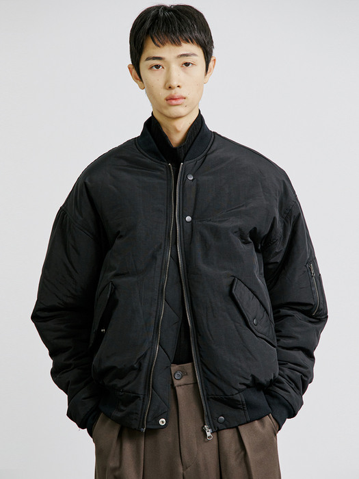 REVERSIBLE MA-1/G-8 FLIGHT JACKET BLACK