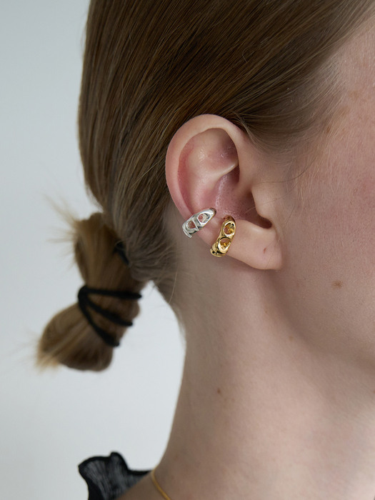 Round Hole & Forms - Ear Cuff 05 (2colors)