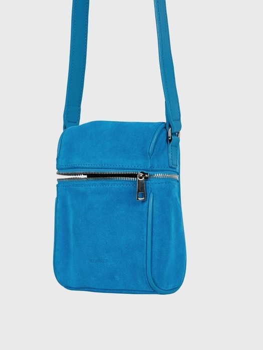 suede neu mini bag - blue