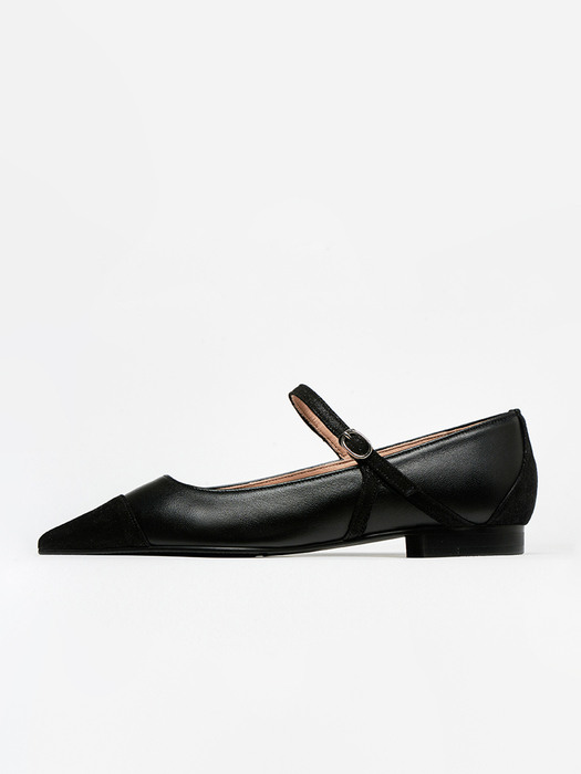 DIANE - Pointed Toe Mary Jane / Starry Black