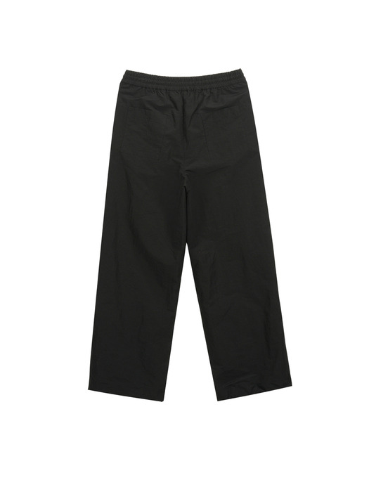 FLEECE TRACK PANTS IN BLACK