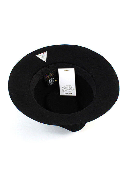 Edgecut Black Line Wool Fedora 울페도라