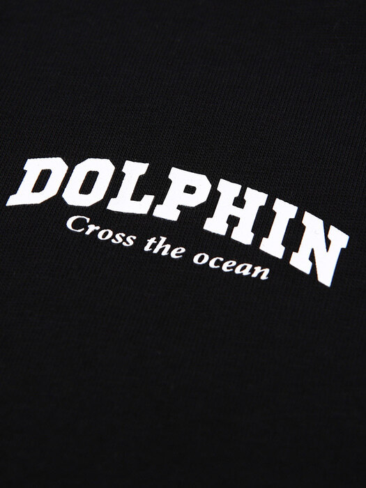 돌핀 아치로고 롱 슬리브 티셔츠 쿨그레이 블랙 2팩 DOLPHIN ARCH LOGO LONG SLEEVE T-SHIRTS COOLGRAY BLACK 2PACK