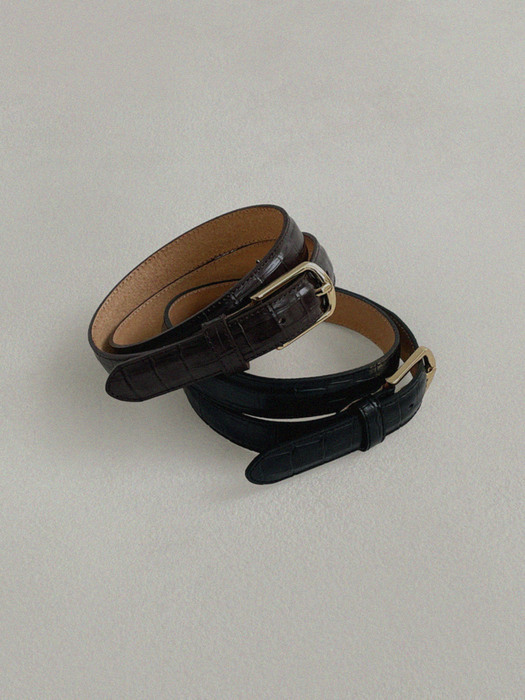 Watt Leather Belt (Brown)