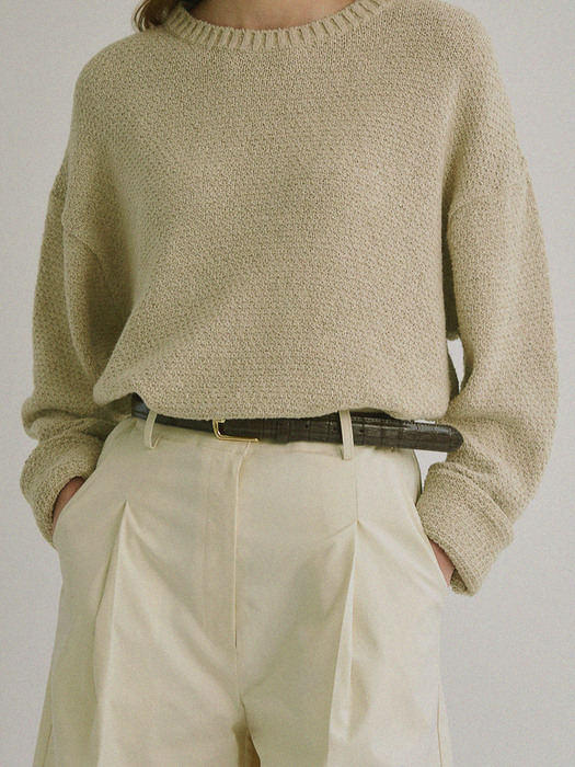 Watt Leather Belt (Brown)