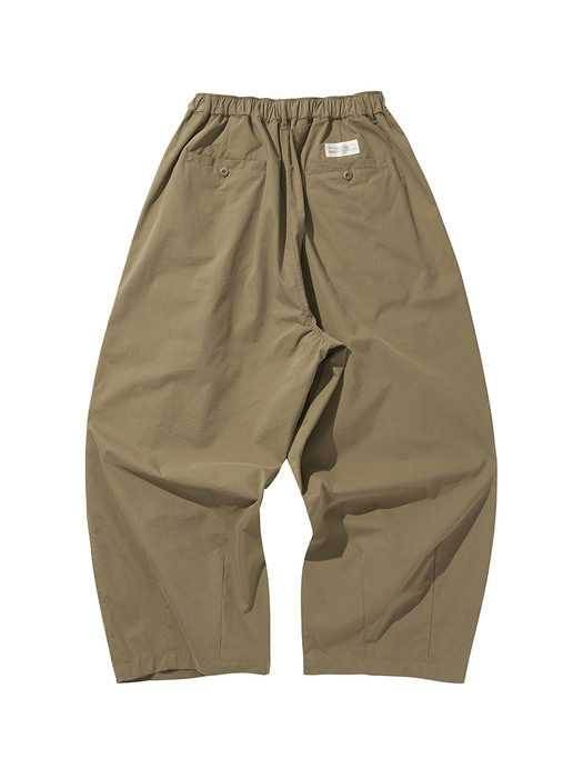 WIDE EASY BALLOON PANTS / OLIVE KHAKI