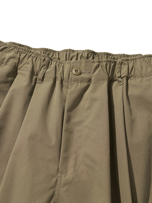 WIDE EASY BALLOON PANTS / OLIVE KHAKI