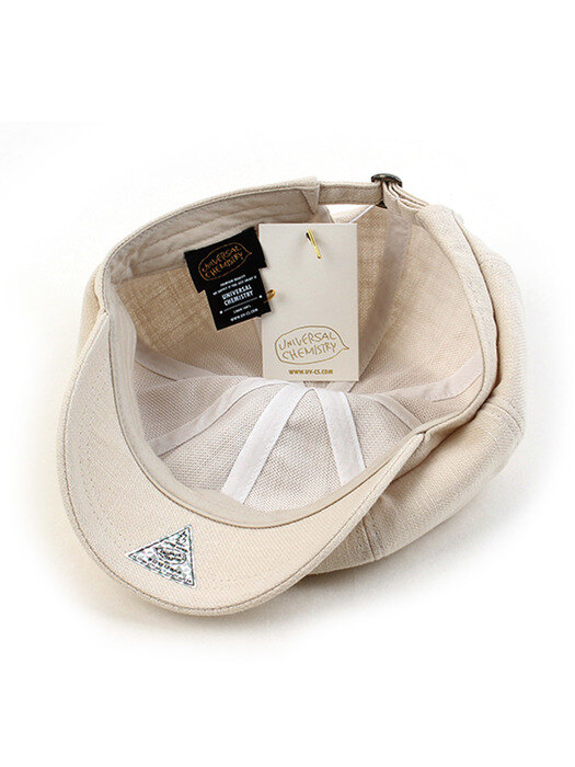 Linen Beige Newsboy Cap 뉴스보이캡