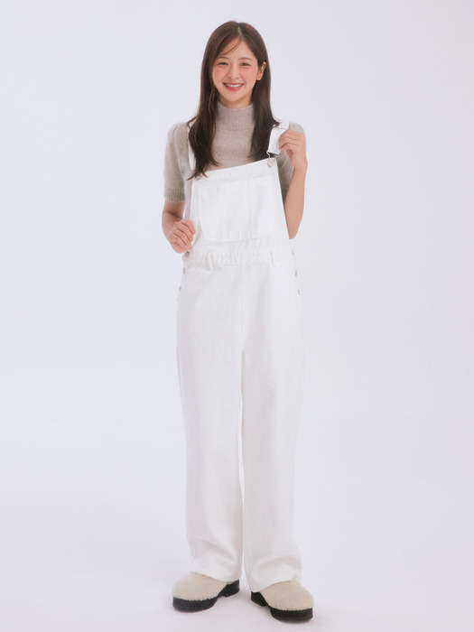 Ruddy overall pants (white)