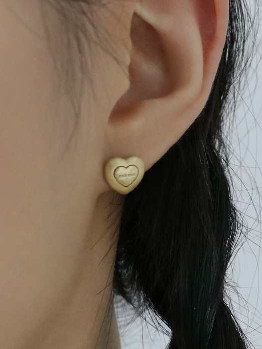 [단독] Love line earrings (2 colors)