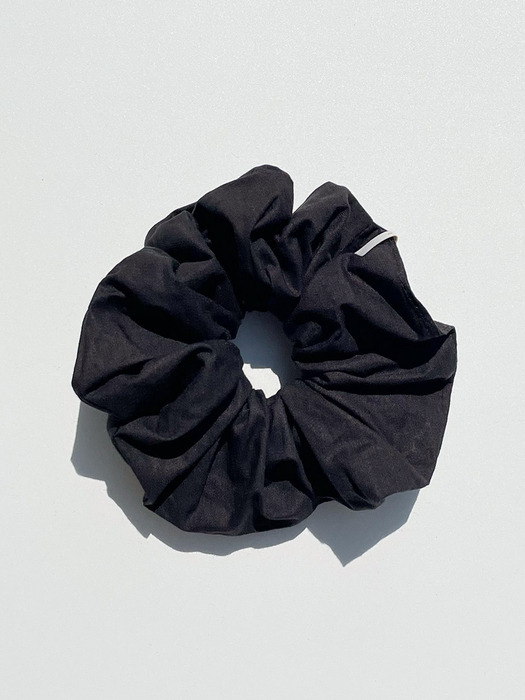oar Vintage Shirt Scrunchie [Black] 빈티지 셔츠 스크런치 블랙