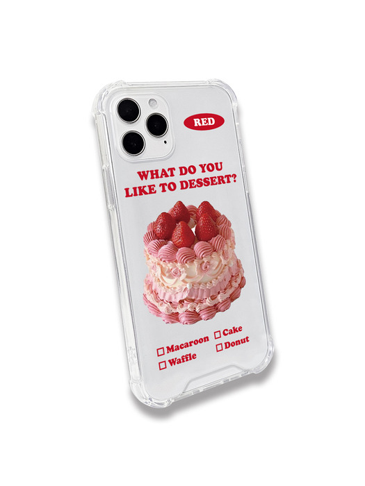 메타버스 범퍼클리어 케이스 - 디저트 레드(Dessert Red)