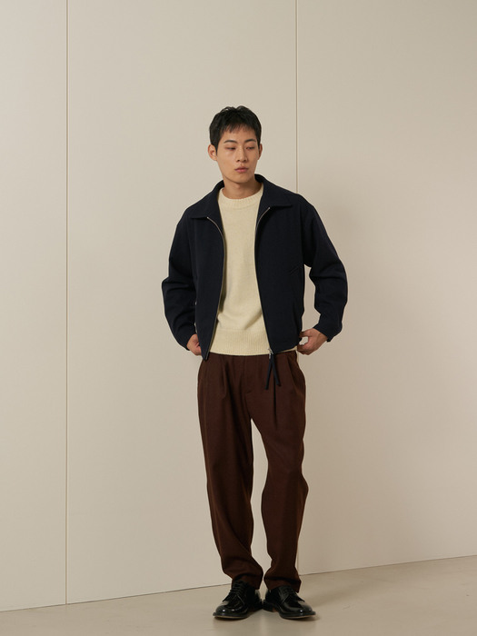 [hohosi X The Souvenir Shop] Quadruple Pleated Trouser (2 Colors)-