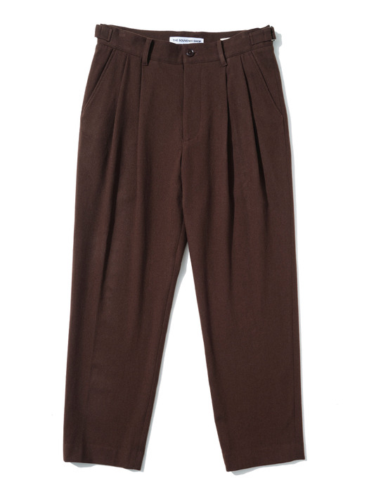 [hohosi X The Souvenir Shop] Quadruple Pleated Trouser (2 Colors)-