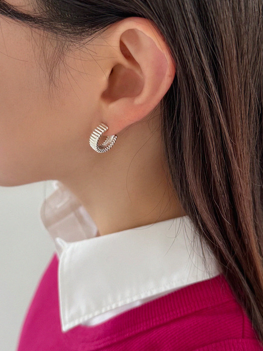[silver925] cog earring