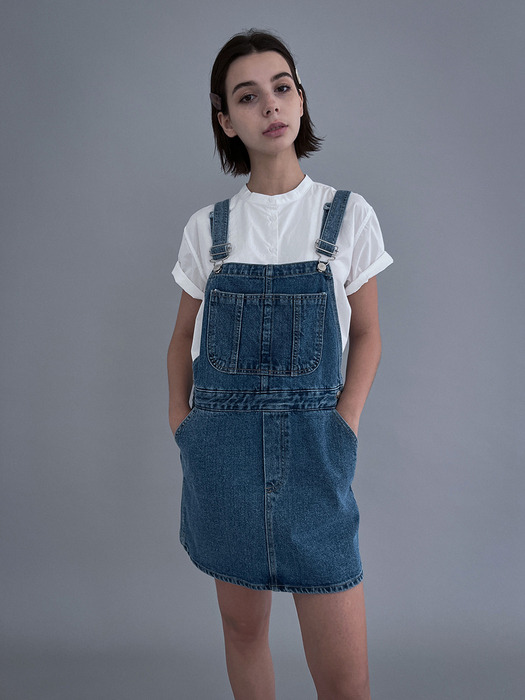 [SALT Label] DENIM SKIRT OVERALL