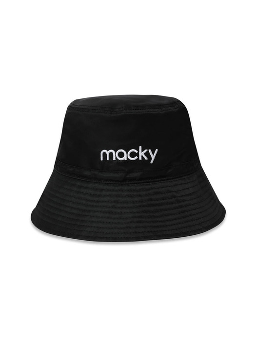 basic logo bucket hat black