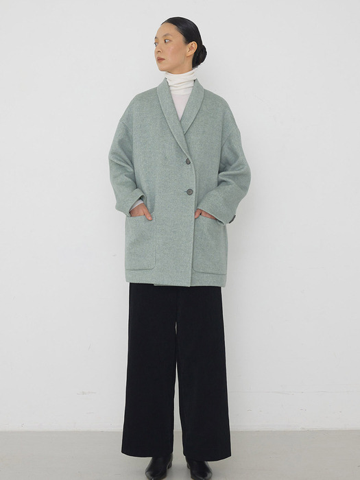 Mode herringbone coat