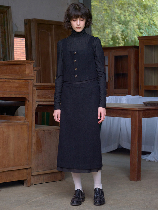 [SET] Della Tweed Bustier & Skirt