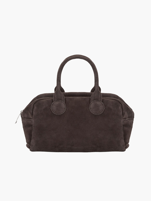 SOFT BOWLING_choco brown suede