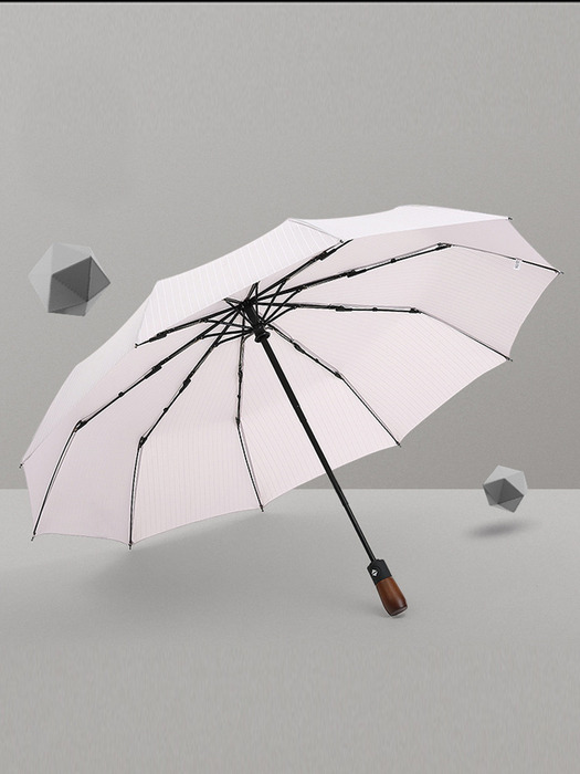 MYBRELLA 8K 스트라이프 비즈니스 3단 자동 우산 BW1