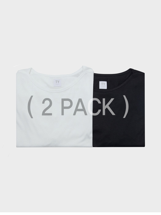 베이직 보트넥 티셔츠 2Pack