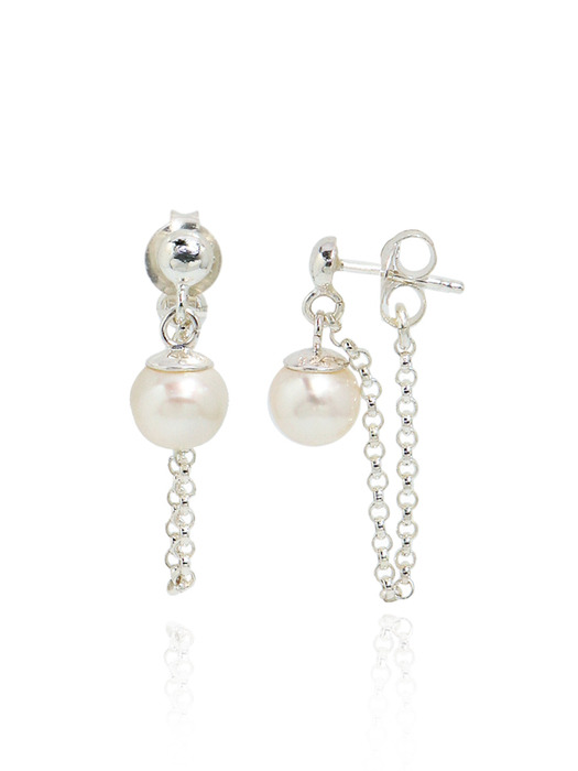 Pearl Ornament Silver Earring Ie369 [Silver]