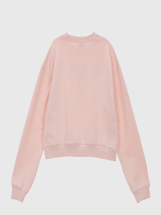 레터링 포인트 립 티셔츠(핑크)_L4A1-TS07C