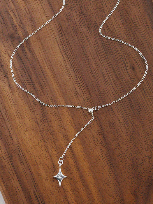 [925 Silver] Starry Moment Y Necklace