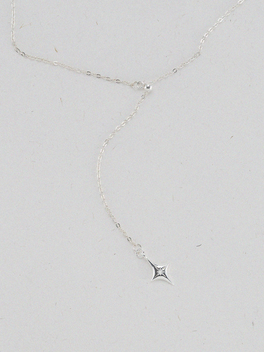 [925 Silver] Starry Moment Y Necklace